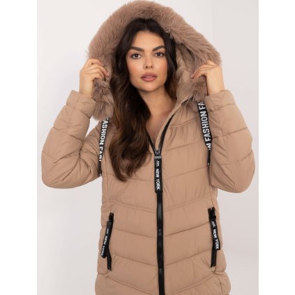 219230 damska zimni bunda sk kr hh 2403 02 factory price barva bezova velikost s