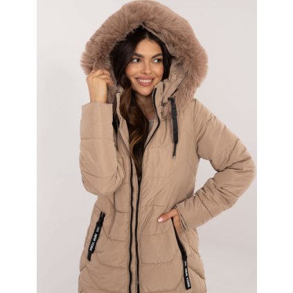 219257 damska zimni bunda sk kr hh 2408 52p facotry price barva bezova velikost s