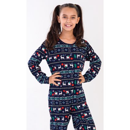 219476 detsky overal merry christmas barva modra tmave velikost 7 8