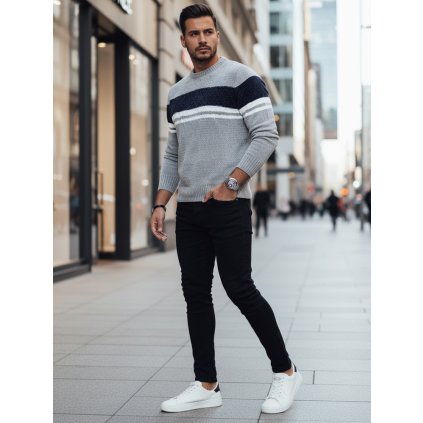 220574 pansky svetr dstreet wx2245z velikost m barva seda svetle