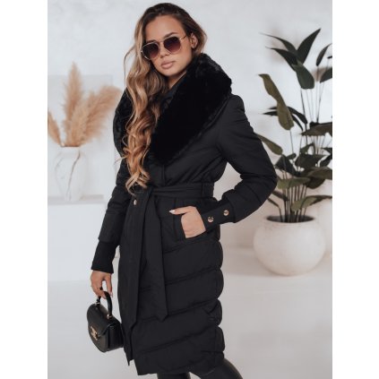 220694 damska zimni bunda s koziskem dstreet ty5076 velikost s barva cerna