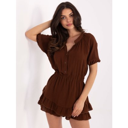 220829 komplet kosile a sortky mi ko a5021 66 barva bezova tmave velikost uni