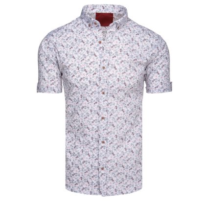 220886 panska kosile s kratkym rukavem dstreet kx1060 velikost m barva bila