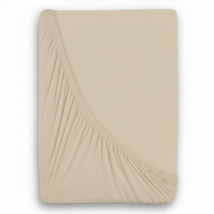 221030 2 jersey prosteradlo s lycrou svetle bezove varianta 160x200cm