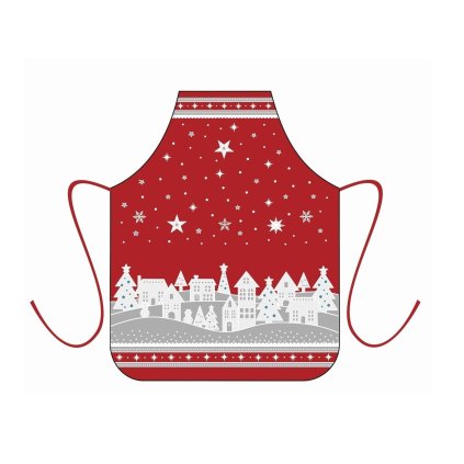 221099 10275 detska vanocni zastera zimni vesnicka cervena dadka vracov