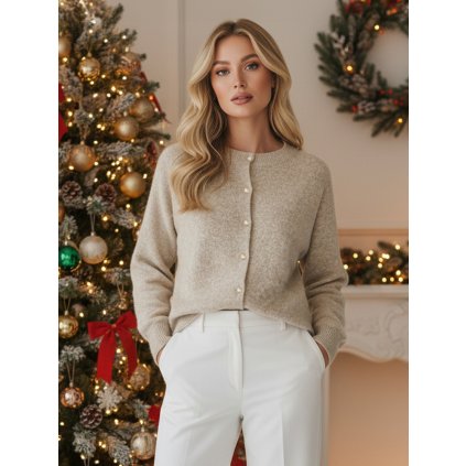 221681 damsky svetr na zapinani selina dstreet my2514z velikost s m barva bezova