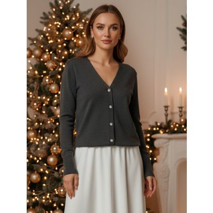 221687 damsky svetr chicglow dstreet my2498z velikost s m barva seda tmave