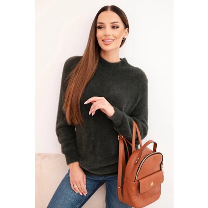 222707 damsky svetr it114 s dlouhym rukavem velikost uni barva zelena