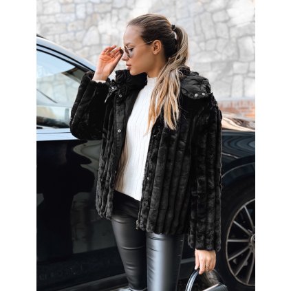 223466 damska kozesinova bunda dstreet ty5276 velikost s barva cerna