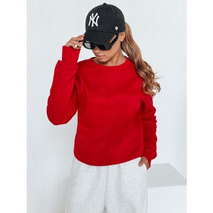 224285 damska mikina fashion ii cervena dstreet by0147 velikost s barva cervena