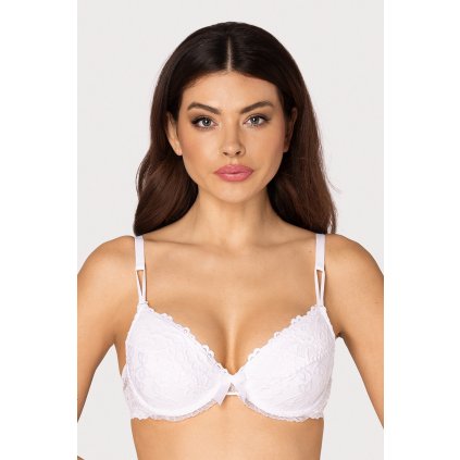 224441 podprsenka roza carmen push up velikost 70c barva bila