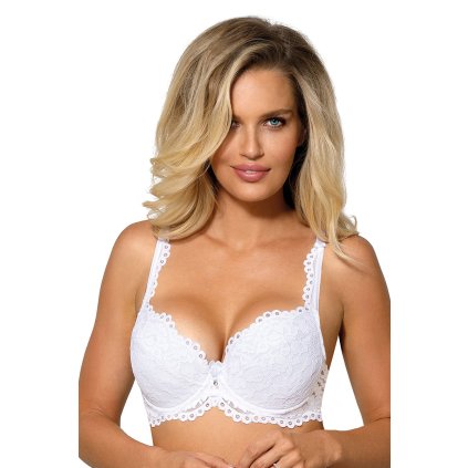 224447 podprsenka roza newia push up velikost 80d barva smetanova