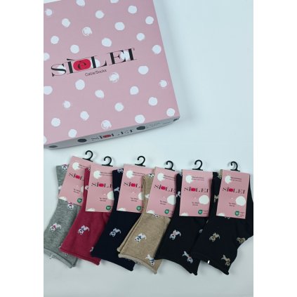 224474 damske ponozky sielei cd02 6pack velikost uni barva vicebarevna