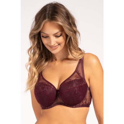 227772 podprsenka unikat caro velikost 95d barva bordo