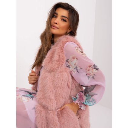 228702 damska vesta at kz 2375 00p wool barva ruzova svetle velikost s m