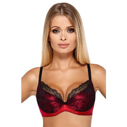 229410 podprsenka paripari catherine iv push up velikost 75d barva cervena