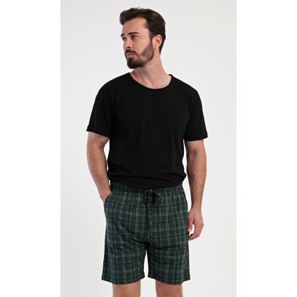 229743 panske pyzamove sortky johny barva zelena velikost l