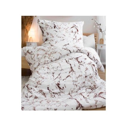 230088 10708 povleceni mikroflanel mramor hnedy dadka vracov