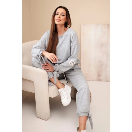 229887 damsky komplet z viskozy s maslemi maslovy sedy velikost uni barva seda