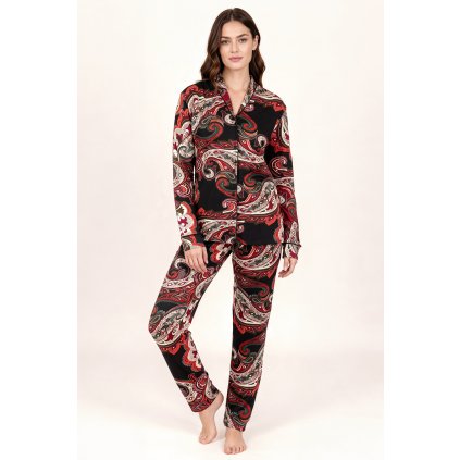 230838 damske pyzamo vivisence 2063 velikost s barva cerna