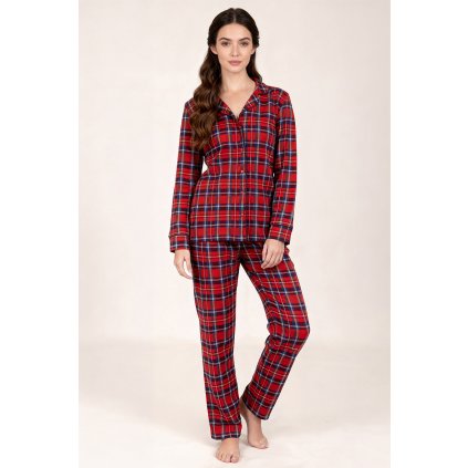 230841 damske pyzamo vivisence 2067 velikost s barva cervena