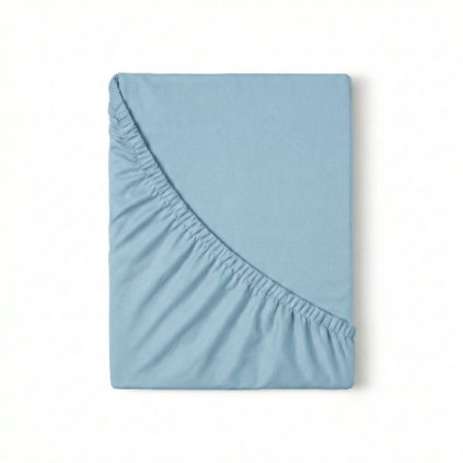 Jersey prostěradlo s lycrou světle modré (Varianta 90x200cm)