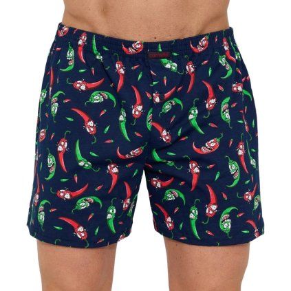 panske boxerky cornette classic 001192 pepper tmave modra