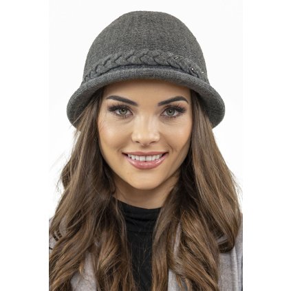 65986 1 damsky klobouk vivisence 7043 velikost uni barva seda