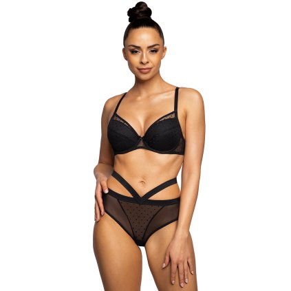 68527 3 kalhotky mat 3714 5 dotssy velikost 44 barva cerna