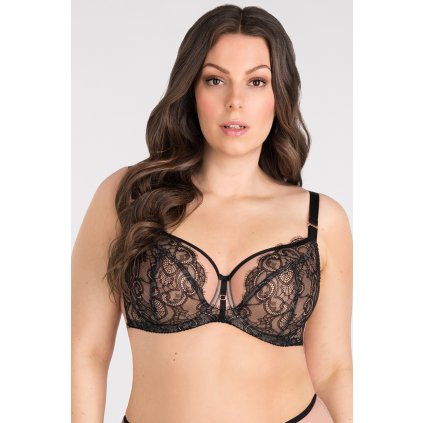 214496 3 podprsenka gorsenia k834 black to black velikost 75d barva cerna