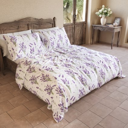 71161 bavlnene povleceni provence collection 140x200 70x90cm levandule fialova