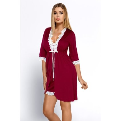 Dámsky župan Hamana Madlen gown bordo