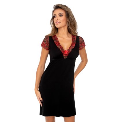 Nočná košieľka Donna Mirella Black