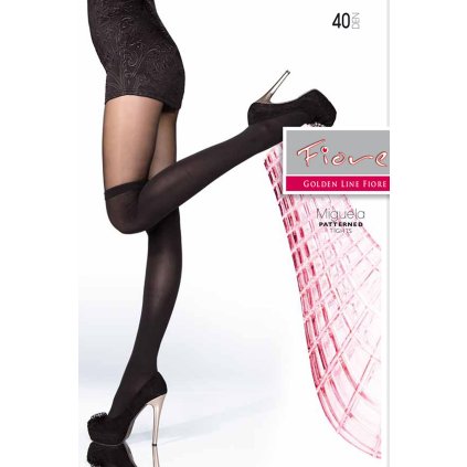 61354 silonkove puncochace fiore miguela 40 den velikost 4 l barva cerna