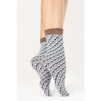 Silonkové ponožky Fiore Cute Knit 40 DEN G1136