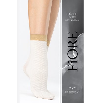 66673 1 silonkove ponozky fiore biscuitt 60 den g1137 velikost uni barva bila