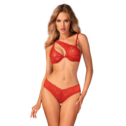 178382 set obsessive atenica 2 pcs set velikost m l barva cervena