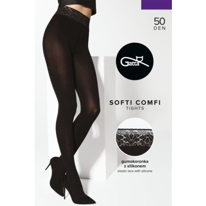 69373 silonkove puncochace gatta softi comfi 50 den velikost s barva cerna