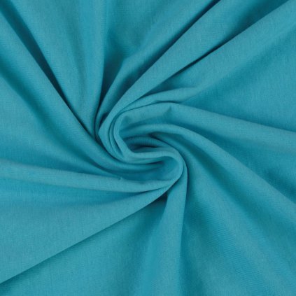 Jersey prestieradlo jednolôžko 90x200cm tyrkysové