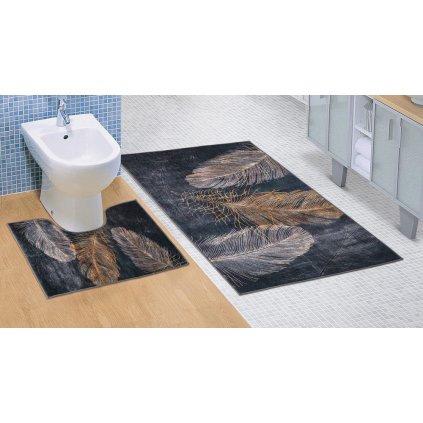 Kúpeľňová a WC predložka Pierko 3D
