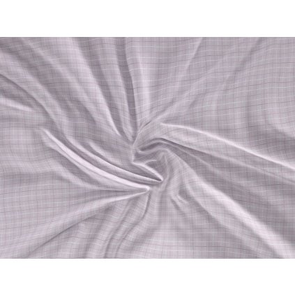 Saténové prestieradlo LUXURY COLLECTION 90x200cm KÁRO fialové
