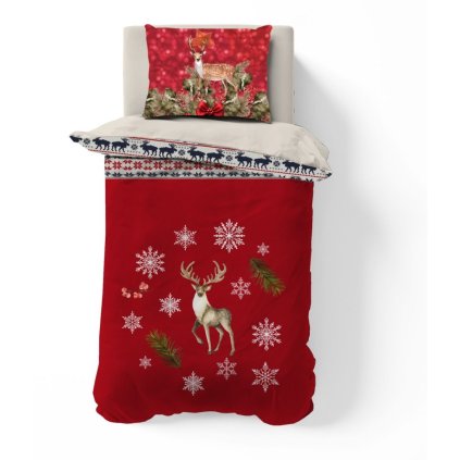 71638 3d povleceni 140x200 70x90cm vanocni jelen 294630 1 wm0