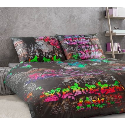 Obliečky satén Geon Graffiti art