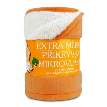Deka mikrovlákno Ovce prešiv hrdzavá