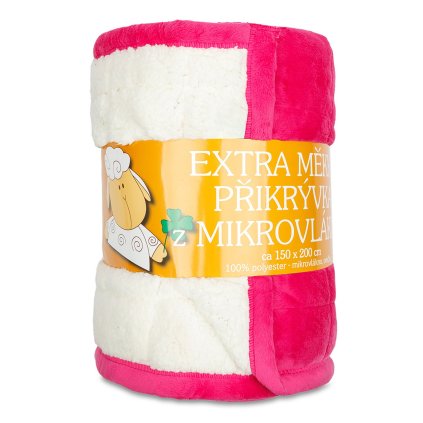 Deka mikrovlákno Ovce prešiv fuchsiová
