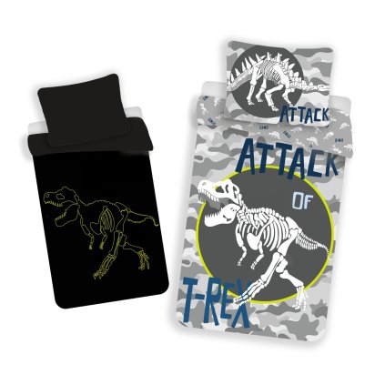 Obliečky T-REX svietiaci efekt