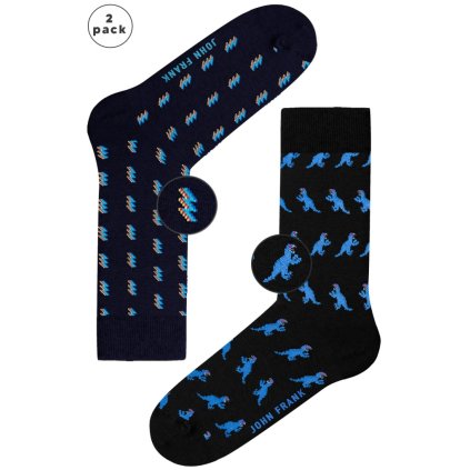 Pánske ponožky John Frank JF2LS21W53 2Pack