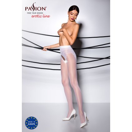 Passion TI Open 006 white - Pančucháče