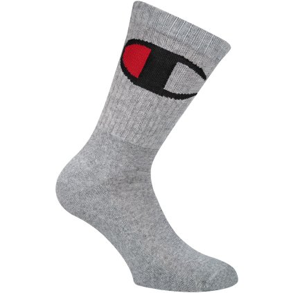 Ponožky CREW SOCKS ROCHESTER BIG C sivé