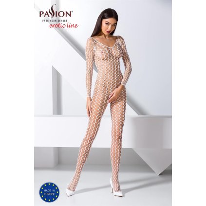 Passion BS068 white - Bodystocking
